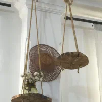 شلف اویز چوبی