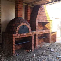 باربیکیو آجری شومینه تنور پیتزا ۳۵سال تجربه یزدی
