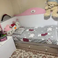 سرویس چوب تخت و کمد بچه نوی نو برند آپادانا