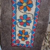 نمد سنتی دست بافت با پشم صد در صد طبیعی بره|گلیم، جاجیم، گبه|کرمانشاه, |دیوار