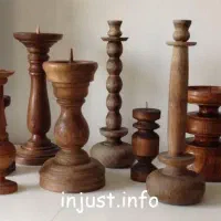 پایه شمعدان چوبی کد ۰۳۴۵