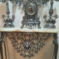 آینه و شمعدان با جنس برنج، صفر نو|آینه|اهر, |دیوار