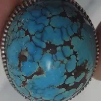 انگشتر فیروزه بزرگ شجر عنکبوتی