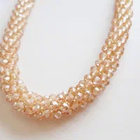 گردنبند زنجیری ساده کریستالی مدل گندمی|بدلیجات|قم, عمار یاسر|دیوار