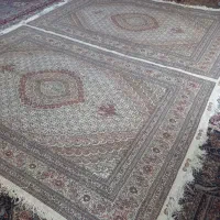 فرش دستبافت ماهی خوی جفت ۶متری کرم قهوای