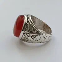 انگشتر نقره با نگین یمنی اصل|جواهرات|رفسنجان, |دیوار