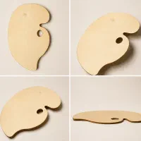 پالت رنگ چوبی