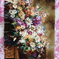 تابلو فرش دستبافت سبد واژگون|تابلو فرش|پرند, فاز ۵|دیوار