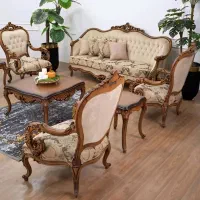 تولیدی مبلمان استیل سلطنتی مدل لئون لیون|مبلمان خانگی و میز عسلی|قم, نوقطار|دیوار