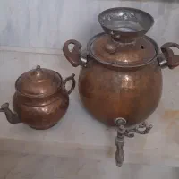 کتری و قوری مسی قدیمی دکوری