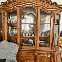 بوفه ۲تیکه چوب گردو