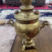 سماور ذغالی قدیمی بامهر،روسی