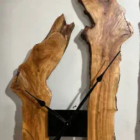 ساعت روستیک چوبی|ساعت دیواری و تزئینی|تهران, شهرک چیتگر|دیوار