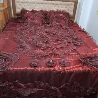 روتختی دو نفره ساتن ۵ تکه ( نو )