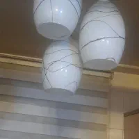 لوستر سه شاخه نامنظم  آشپزخانه و سه عدد دیوار کوب