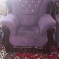 مبلمان ۷ نفره با طرح چوب نگین دار