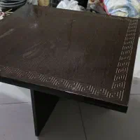 میز جلو مبلی شیشه دار همراه با 4 عدد عسلی