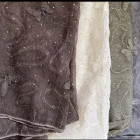 روسری نگینی خامه دوزی وارداتی