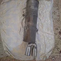 منبع اگزوز 206 فابریک با سری دولول