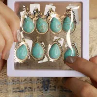 آویز فیروزه (مناسب کادو )