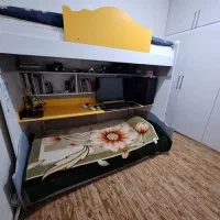 تخت دو طبقه درجه یک|تخت و سرویس خواب|شاهین‌شهر, فردوسی|دیوار