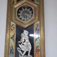 ساعت خاتم کاری طلاکوب
