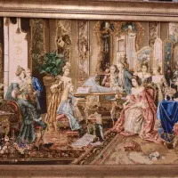 تابلوفرش دستباف کار تبریز برند سیدزاده و عبدالسلام