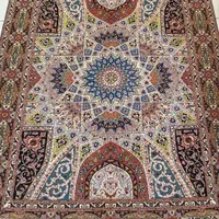 قالیچه ۳ متری طرح گنبد چله ابریشم