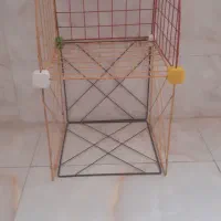 قفسه فلزی ۲طبقه سالم وتمیز