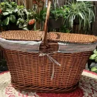 سبد چوبی پیکنیک حصیری یلدایی شب چله عروس یلدا نو