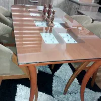 میز و صندلی ناهار خوری با چوب راش