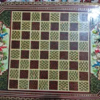 صفحه شطرنج چوبی خاتم کاری قدیمی