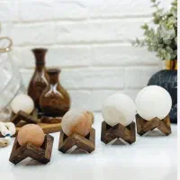 پایه چوبی سنگ نمک و گلدان|صنایع دستی و سایر لوازم تزئینی|اصفهان, شاهد|دیوار