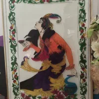 تابلو نقاشی روی شیشه