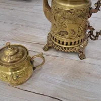 سماور و قوری برنج