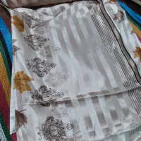 پارچه پرده با تور و یه دونه میز عسلی و یدونه پرده|پرده، رانر، رومیزی|سراوان, |دیوار