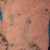 ساری هندی پارچه حریر سوزندوزی شده اصل|لباس|کرمان, |دیوار