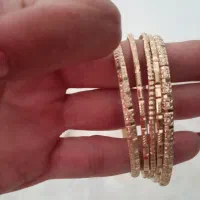 النگوی طرح طلا رنگ ثابت