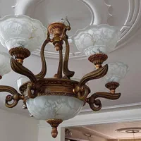 لوستر به همراه لامپ|لوستر و چراغ آویز|اراک, |دیوار