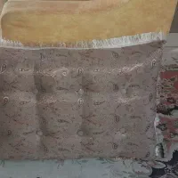 دو عدد پشتی گل جقه ای ابریشم