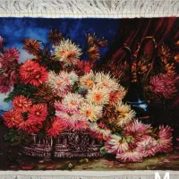 تابلو فرش دستبافت گل وگلابدان|تابلو فرش|اندیشه, اندیشه فاز ۲|دیوار