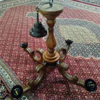 لوستر چوبی چهار شاخه..|لوستر و چراغ آویز|کرمانشاه, |دیوار