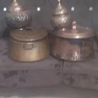 ظروف مسی قدیم کار دست