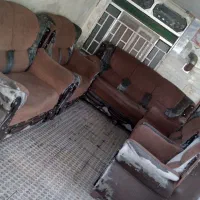 مبل راحتی بابهترین چوب و مخمل و ابر درجه1