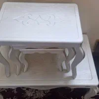 میز جلو مبلی بهمراه ۳ عدد عسلی نو نو|مبلمان خانگی و میز عسلی|تهران, شهادت|دیوار