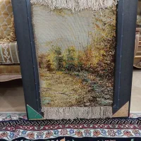 تابلو فرش دستبافت با رگه هایی از ابریشم|تابلو فرش|تهران, فردوس|دیوار