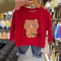 بلوز شلوار بیرونی و یلدایی قرمز دخترانه پسرانه|کفش و لباس بچه|قم, عمار یاسر|دیوار