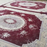 یک جفت فرش 12متری تمام نخ|فرش|لالجین, |دیوار