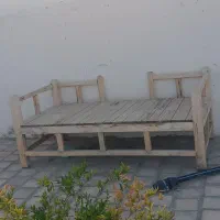 تخت چوبی دوعدد