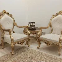 مبلمان استیل ۷ نفره و ناهار خوری ۸ نفره|مبلمان خانگی و میز عسلی|قم, شهرک قدس|دیوار